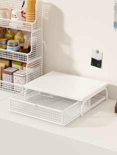 办公室胶囊咖啡机置物架杯子桌面带抽屉摆放吧台水吧器具收纳架子