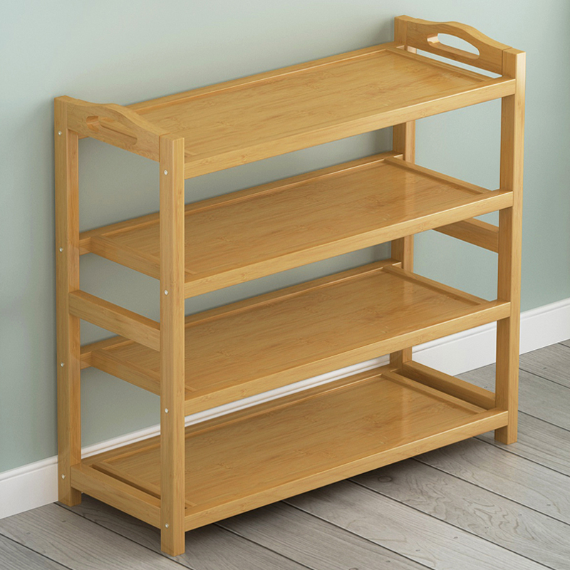 楠竹鞋架子简易多层经济型宿舍客厅家用实木收纳置物架门口小鞋柜