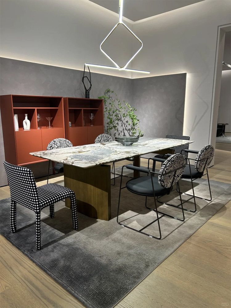 加澄天然大象白奢石餐桌意式轻奢高端别墅大平层餐厅长方形餐桌椅,住宅家具,大理石餐桌,淘宝优惠券,粉丝福利购,淘宝优惠卷