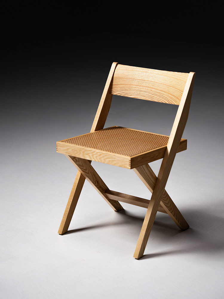 营造空间实木餐桌椅侘寂风书桌椅子民宿手工藤编复古昌迪加尔椅子,住宅家具,餐椅,淘宝优惠券,粉丝福利购,淘宝优惠卷