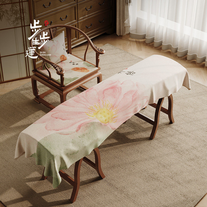 新中式荷花古筝防尘罩盖布古琴专用琴罩国风小筝罩超大通用遮尘布,居家布艺,万能盖巾,淘宝优惠券,粉丝福利购,淘宝优惠卷
