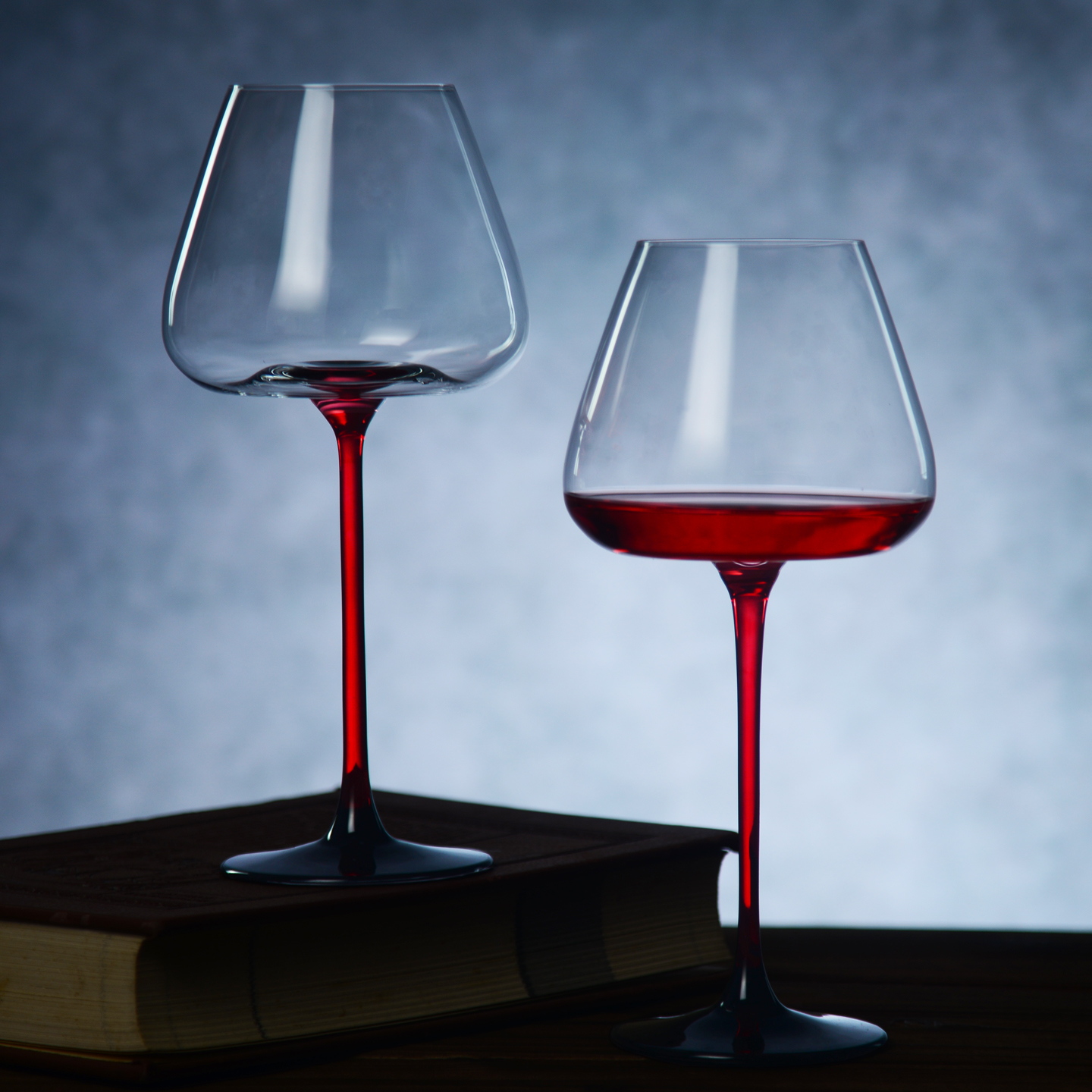 轻奢高档红领结酒杯套装葡萄酒杯醒酒器杯架高脚杯子红酒杯家用