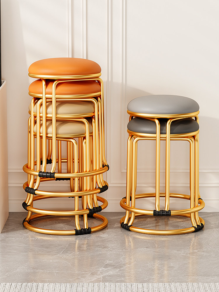 圆凳子家用现代简约餐桌高板凳塑料可叠放椅子轻奢餐椅备用小圆凳,住宅家具,其它凳子,淘宝优惠券,粉丝福利购,淘宝优惠卷