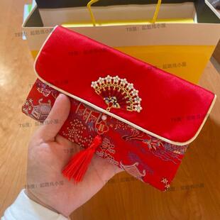 儿媳妇次见面礼红包2025新款布艺高档刺绣专用改口随份子万结