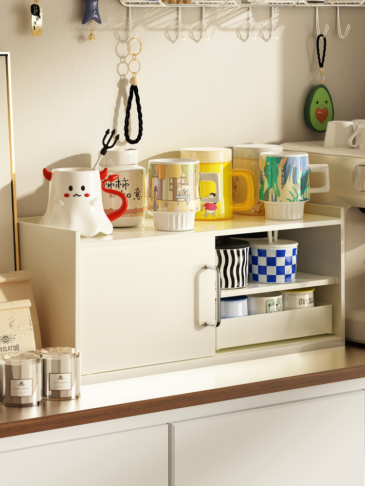 杯子收纳置物架餐边柜杯架咖啡杯展示架家用桌面水吧茶杯收纳柜