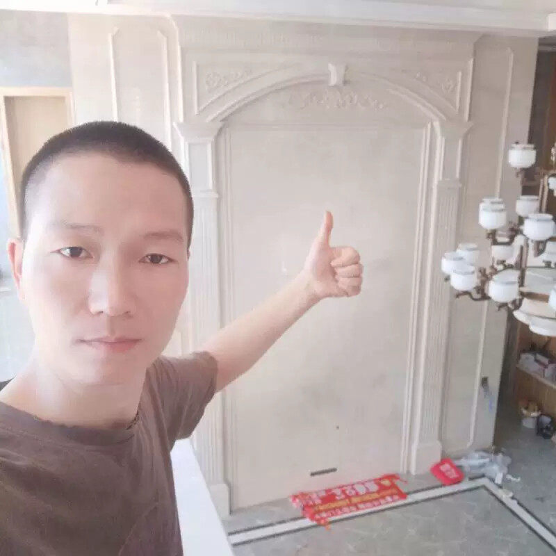 天然大理石背景墙客厅石材沙发电视墙背景边框线条全屋石材整装