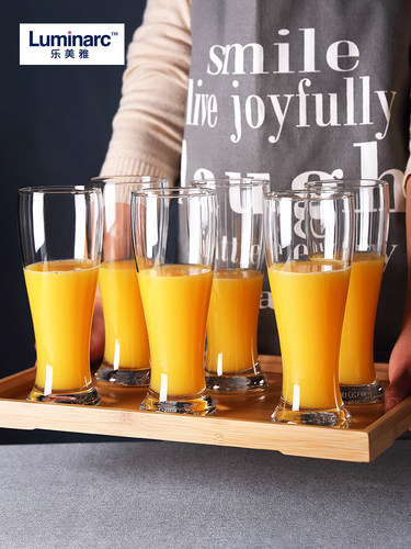 乐美雅精酿啤酒杯套装玻璃杯大容量扎啤杯酒吧家用喝酒杯子果汁杯