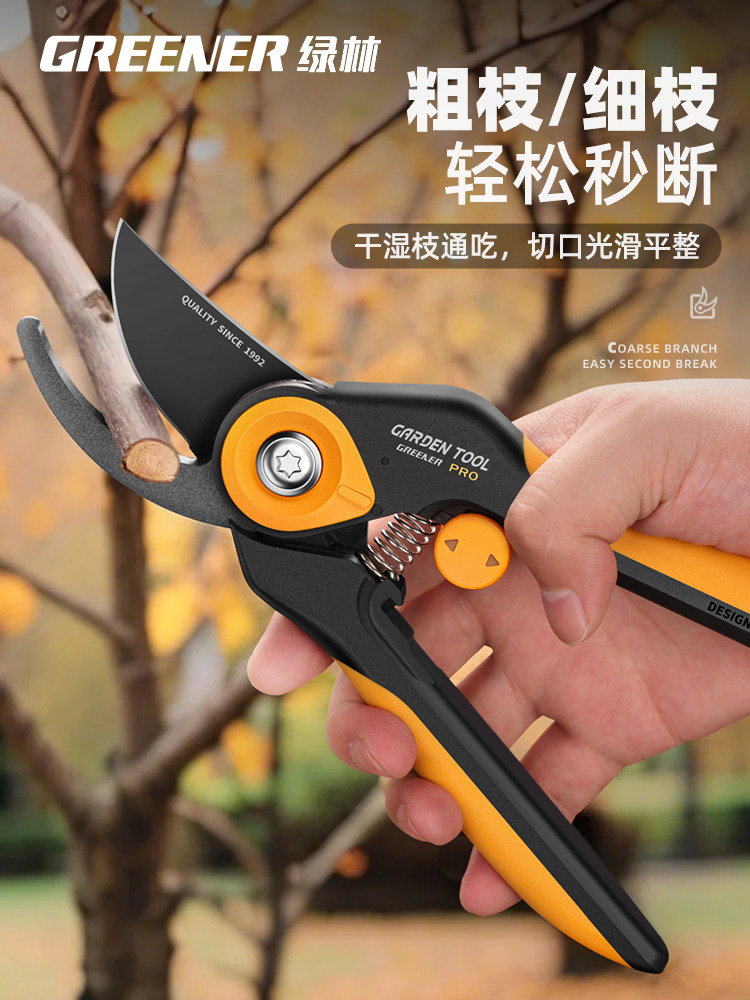 绿林修枝剪剪树枝专用剪刀果树花剪盆栽园艺剪刀省力粗枝园林剪