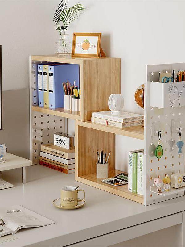 办公桌置物架工位洞洞板桌上书架子多层收纳架可伸缩文件夹放置柜,3C数码配件,USB多功能数码宝,淘宝优惠券,粉丝福利购,淘宝优惠卷