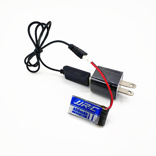 航模四轴飞行器锂电池3.7V大容量空对空过充保护USB遥控飞机配件