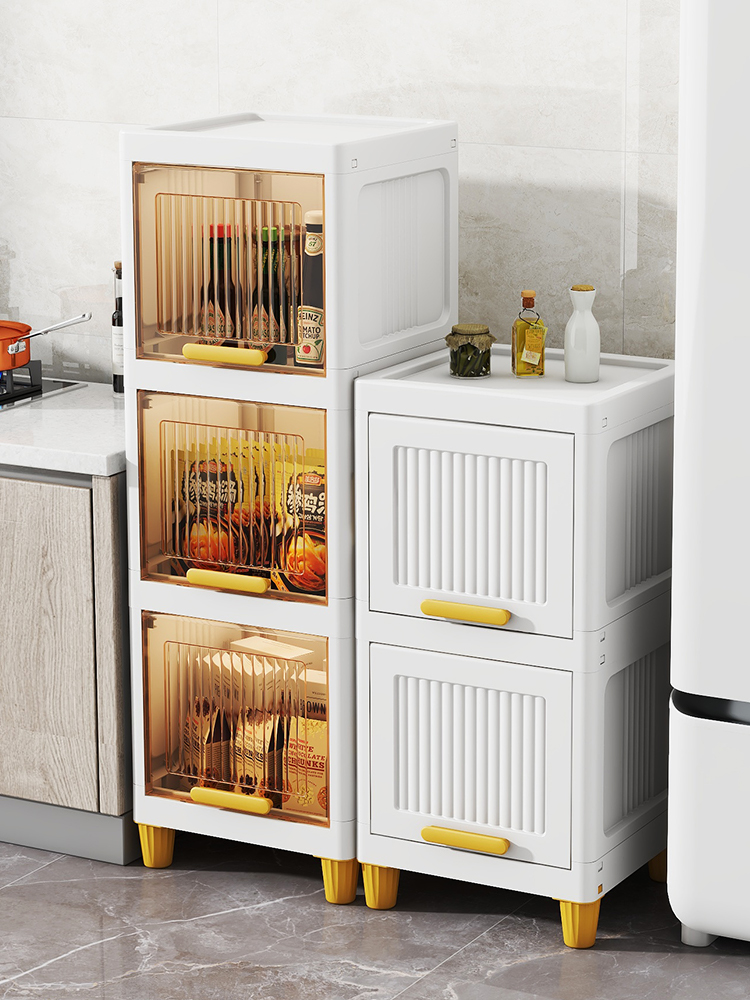 夹缝收纳柜30cm窄侧墙边小柜子25公分缝隙储物架厨房置物架卫生间