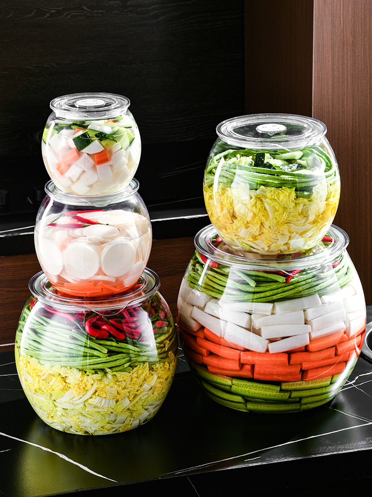 泡菜坛子食品级家用塑料密封罐大口腌菜罐储物罐腌制酸菜咸菜容器