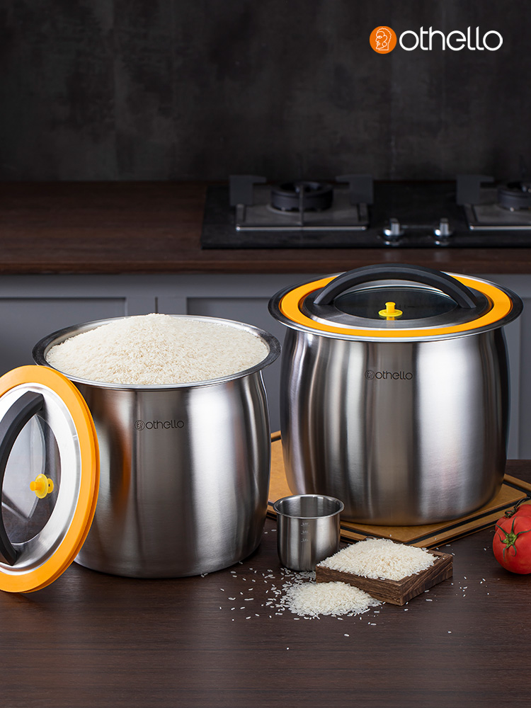 德国欧德罗304不锈钢装米桶家用米缸防虫防潮储面桶食品级密封桶