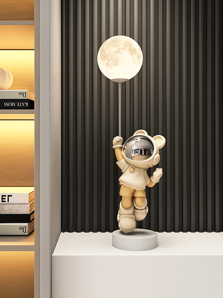 太空人宇航员灯桌面摆件暴力熊客厅玄关电视柜家居装饰品乔迁礼物