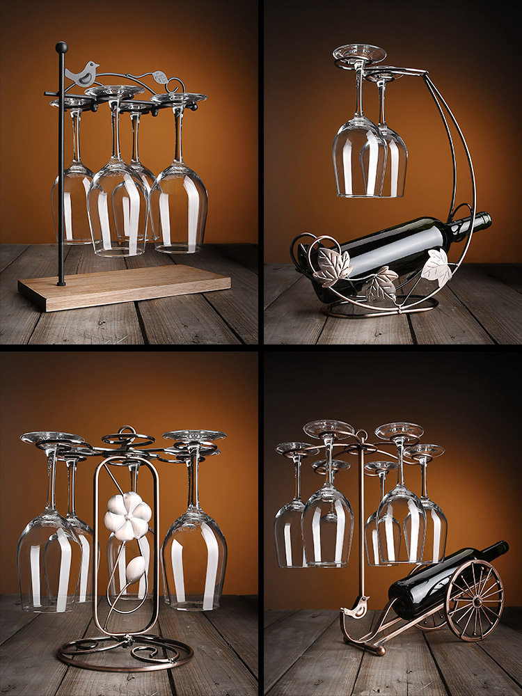 红酒杯架倒挂家用装饰摆件高脚杯悬挂红酒柜展示架创意红酒架套装,餐饮具,酒架,淘宝优惠券,粉丝福利购,淘宝优惠卷