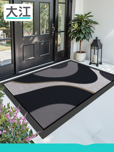 大江豪宅别墅大门口入户门地垫高级玄关进门耐磨地毯户外免洗脚垫