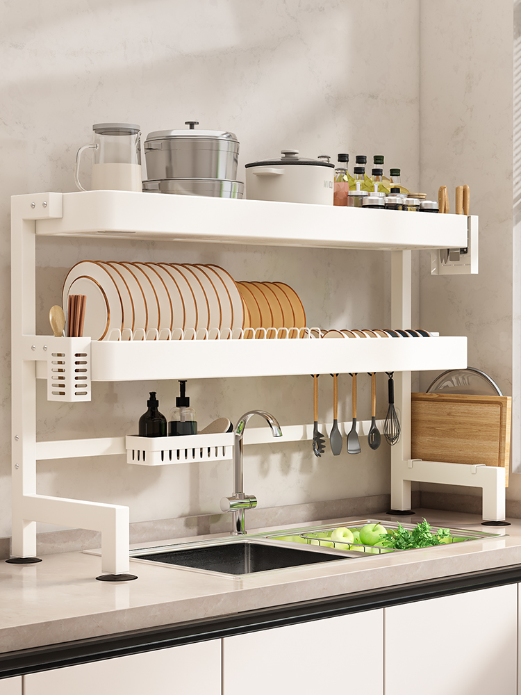 厨房水槽置物架台面碗盘收纳架多功能洗碗架水池上放碗碟架沥水架