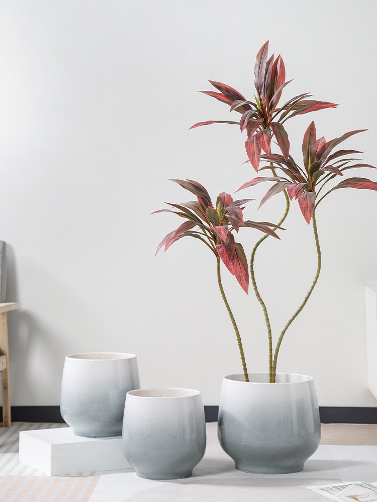 欧式大口径落地种树陶瓷花盆家用室内客厅发财树龟背竹轻奢简约盆,鲜花速递/花卉仿真/绿植园艺,花盆,淘宝优惠券,粉丝福利购,淘宝优惠卷