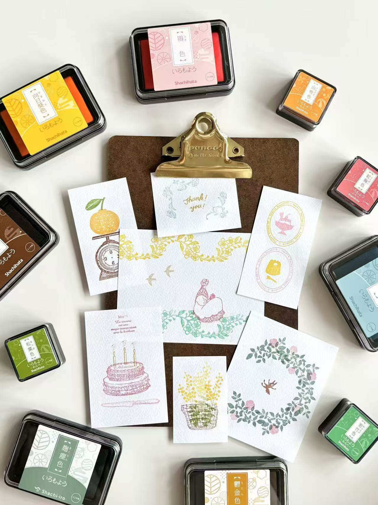 日本旗牌Shachihata印泥油性颜料和风多彩速干手帐印台橡皮章印台,文具电教/文化用品/商务用品,可爱印泥,淘宝优惠券,粉丝福利购,淘宝优惠卷