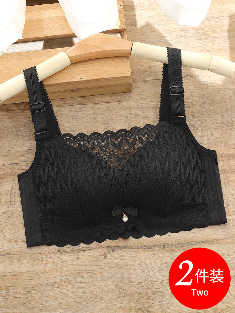 思晴抹胸式文胸防走光裹胸无钢圈内衣女士小胸聚拢收副乳胸罩加厚