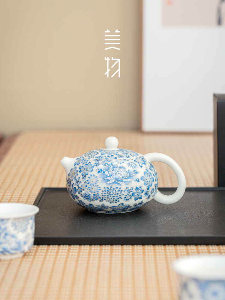 掐丝满花功夫茶具套装2025新款喝茶家用泡茶陶瓷茶壶茶杯子套装