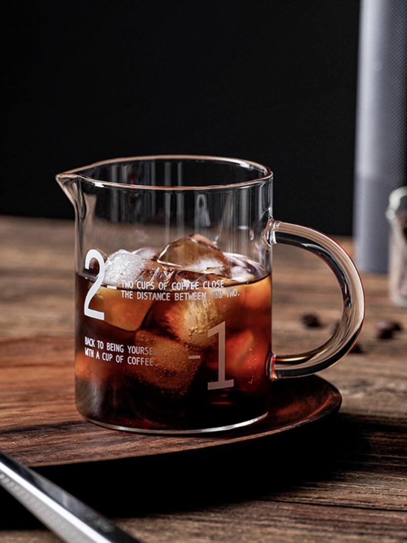 耐热玻璃咖啡分享壶带刻度挂耳咖啡杯公道杯滴漏家用手冲咖啡器具