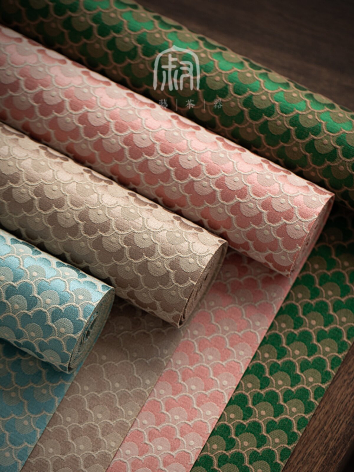 锦缎织锦桌旗中式禅意茶席防水桌布垫子简约高端茶几茶台纯色桌垫