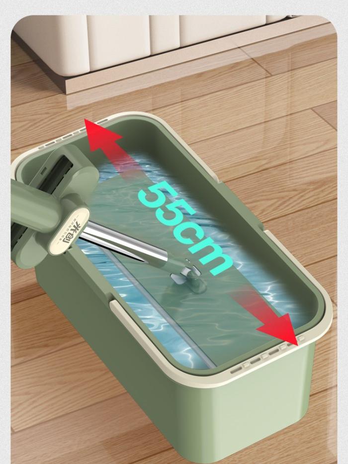 米创长方形洗拖把桶加长拖把桶挤水桶单桶拖把盆塑料拖布桶地拖桶