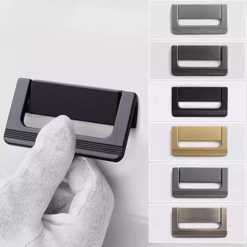 新款移门抽屉牀头柜暗扣平拉手榻榻米隐形明装衣柜把手哑光拉丝