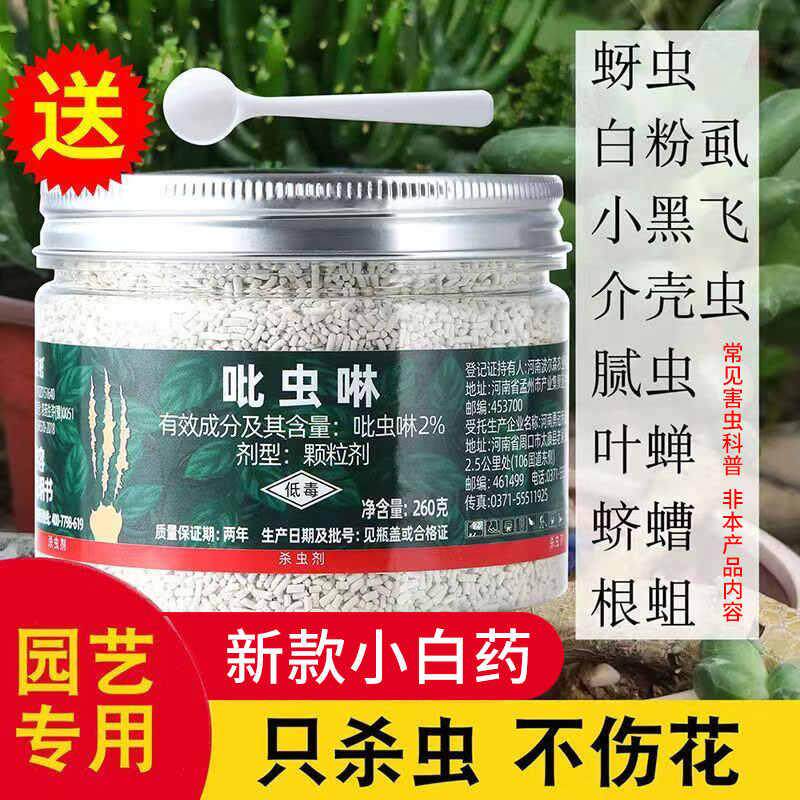 小白药吡虫啉杀虫剂花卉植物家用花盆土壤防虫药多肉专用的小白药