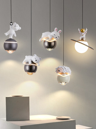 灿丽严选卧室小山丘吊灯高级感轻奢吧台儿童房床头可触摸升降吊灯