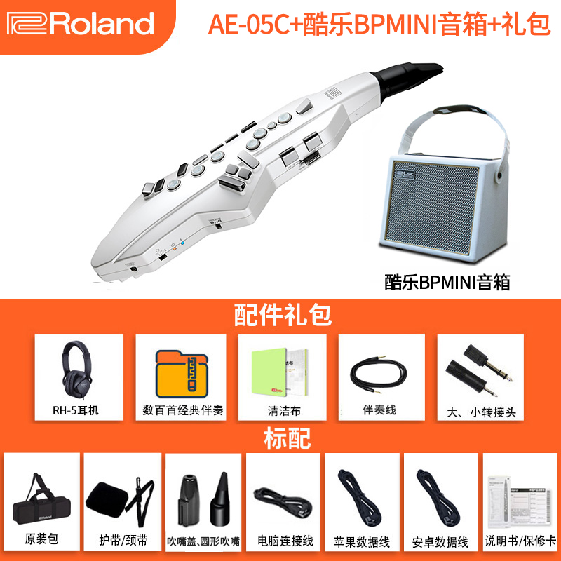 新品Roland罗兰电吹管乐器AE01C AE05电子萨克斯娱乐初学管乐葫芦