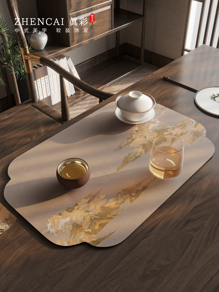 新中式一人茶席禅意桌旗茶桌茶台茶几茶盘垫桌布沥水垫吸水茶杯垫,居家布艺,餐垫,淘宝优惠券,粉丝福利购,淘宝优惠卷