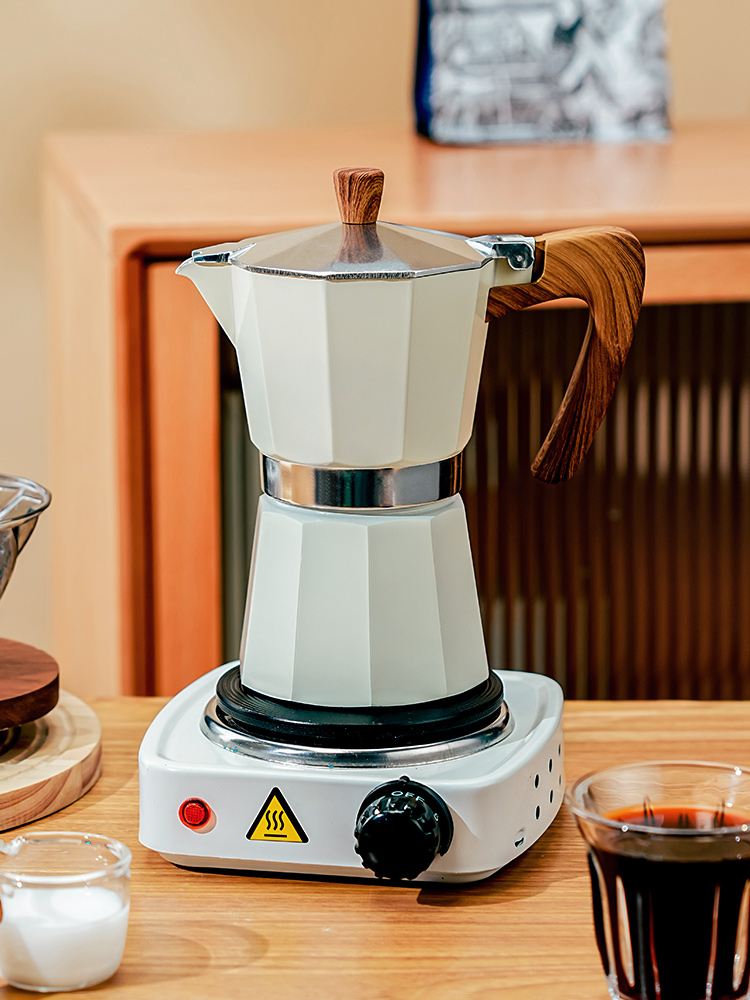 摩卡壶家用意式煮咖啡器具手磨咖啡机浓缩萃取户外手冲咖啡壶套装