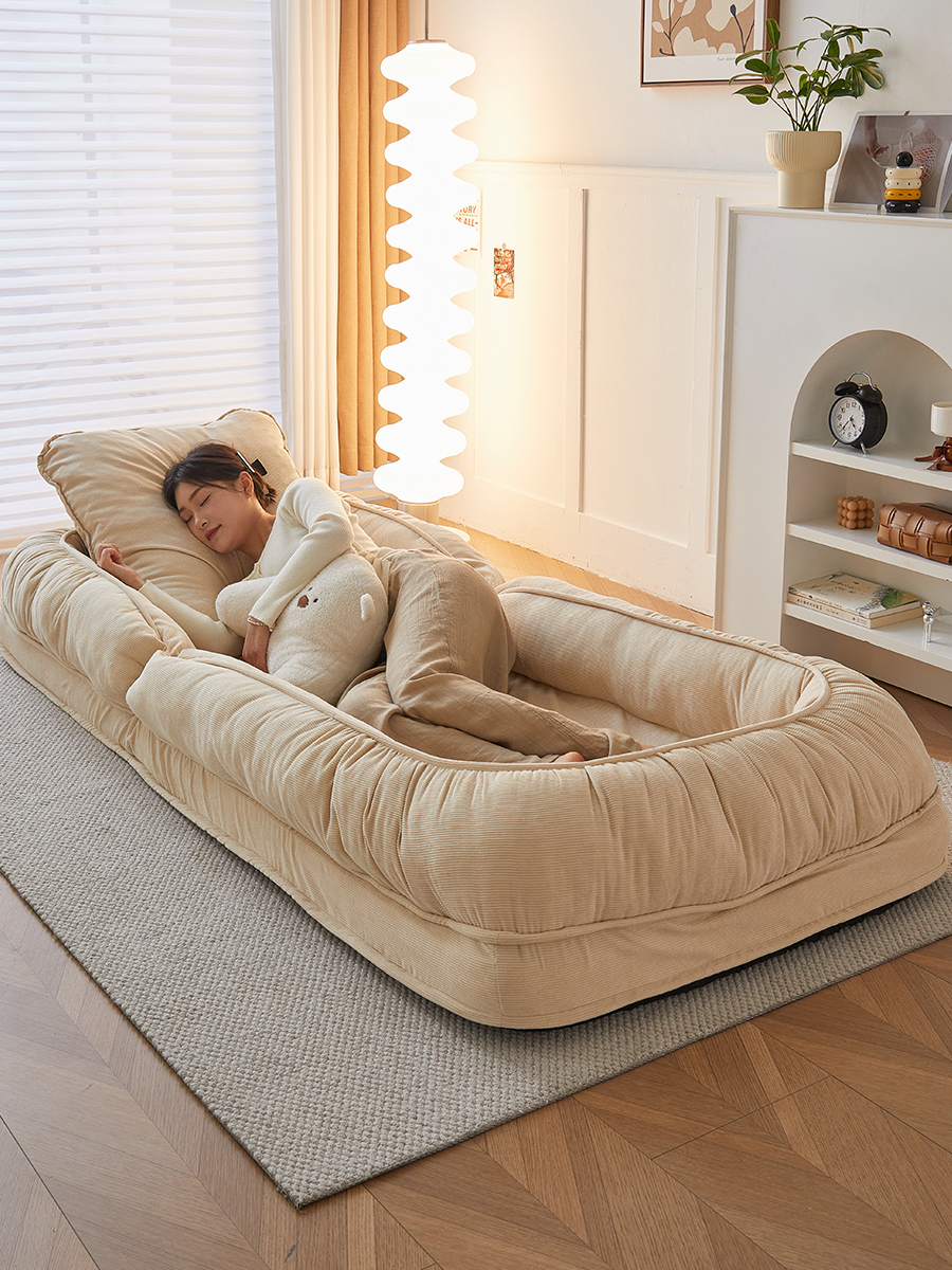 人类狗窝懒人沙发可躺可睡网红榻榻米折叠阳台卧室小沙发躺椅沙发