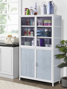 餐边柜简约家用碗柜铝合金碗筷收纳柜茶水柜农村防潮橱柜储物柜