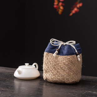 旅行茶具茶壶茶杯收纳包袋子家用便携主人杯快客杯收纳袋子布艺包