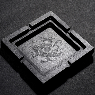 创意烟灰缸石制烟灰缸家用客厅办公室茶几中式大号个性烟灰缸定制