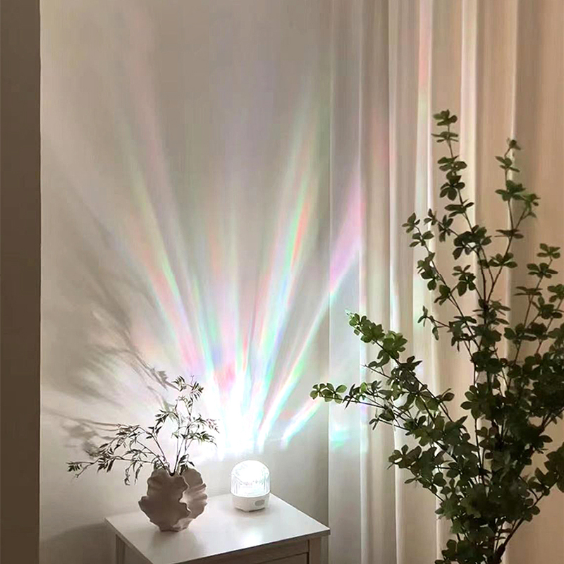 北极光灯星空投影小夜灯卧室房间氛围感蓝牙音响浪漫礼物水波纹