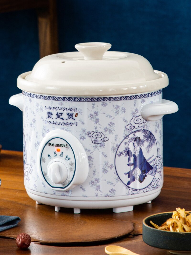 益美 YM-D15H陶瓷养生电炖炖锅电砂锅煲汤煮粥家用小型炖盅炖汤煮