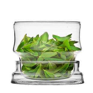 雅集玻璃杯直觉窈窕杯 玻璃茶具套装泡茶壶 灵器泡茶杯子