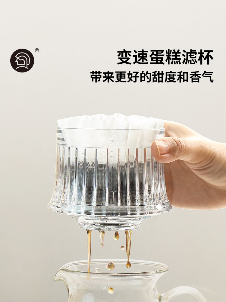 Hero变速手冲咖啡滤杯滴漏咖啡萃取杯过滤器平底滴滤滤杯蛋糕滤杯