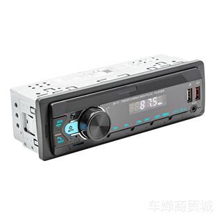 12V车载MP3播放器蓝牙免提FM汽车收音机七彩灯光音响中控 新款