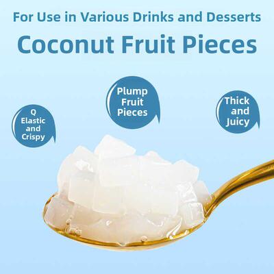 海南椰申椰果奶茶专用1kg*12包件装 商用珍珠椰果奶茶双响炮小料