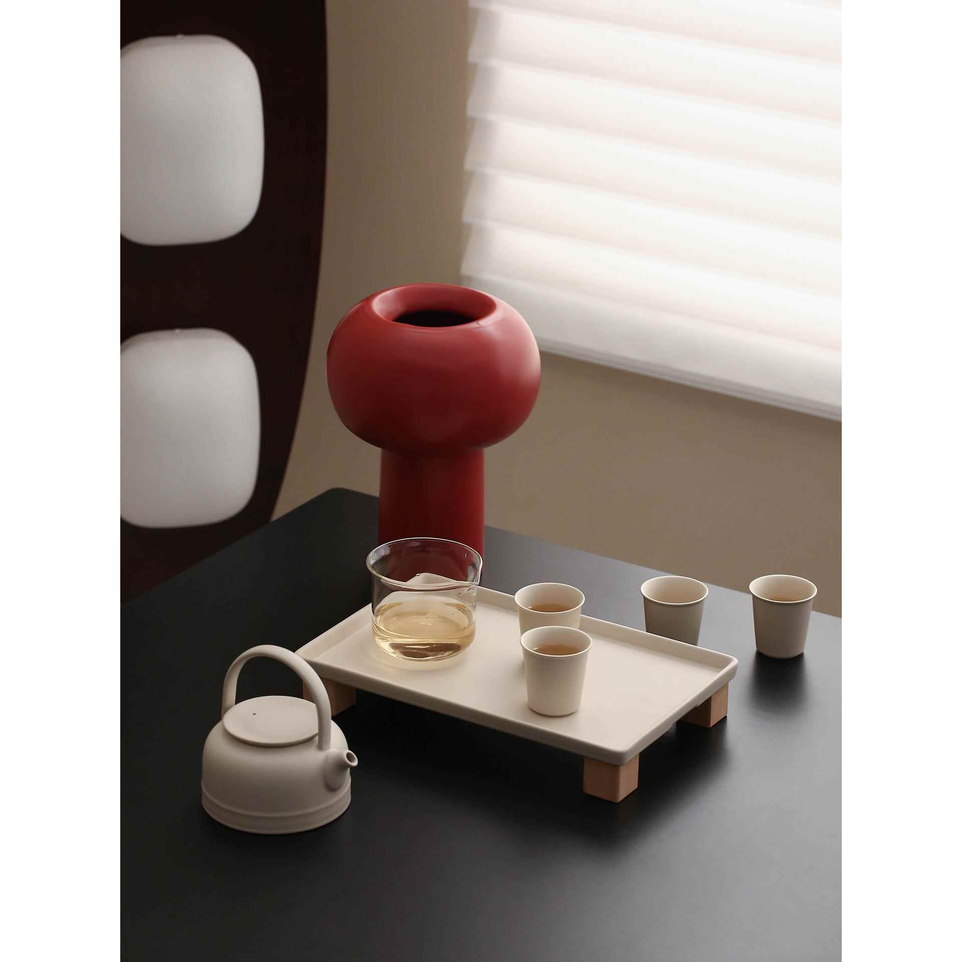 宜集堂中古风茶具套装2025新款家用一壶四杯泡茶高档轻奢茶台酒店