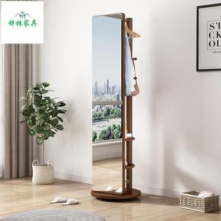 穿衣镜家衣架一体旋可转轻XHNVGR奢现代木简试约衣镜用实卧帽室落