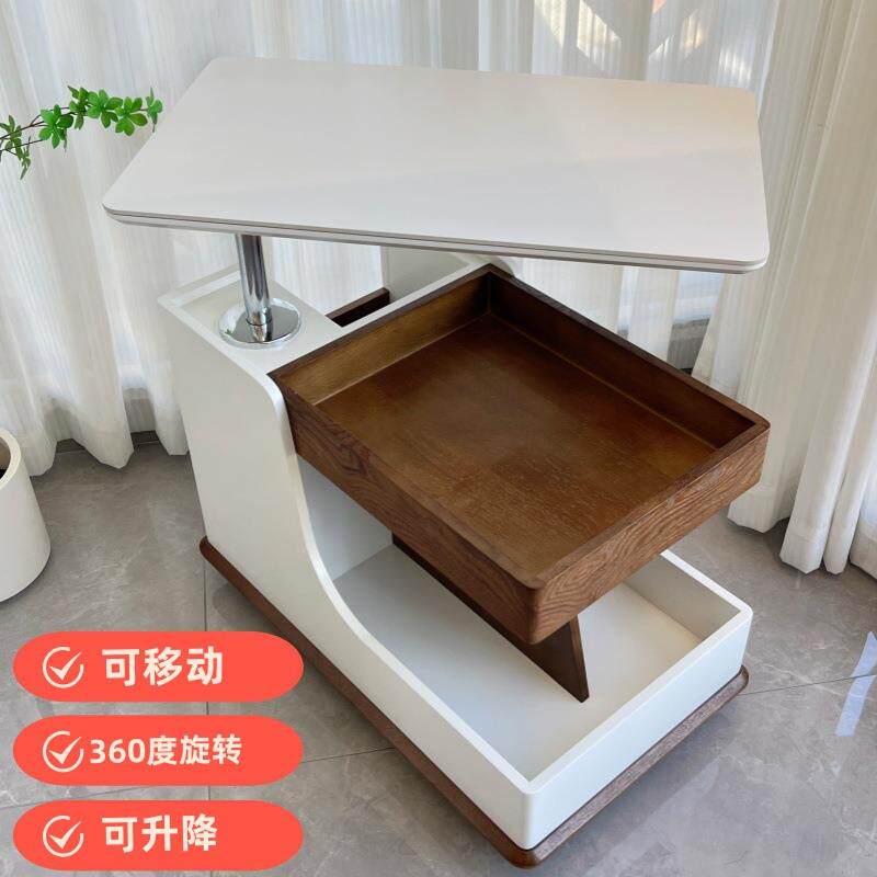 移动茶几智能可升降沙发边柜带无线充电蓝牙音响茶台小推车轻奢
