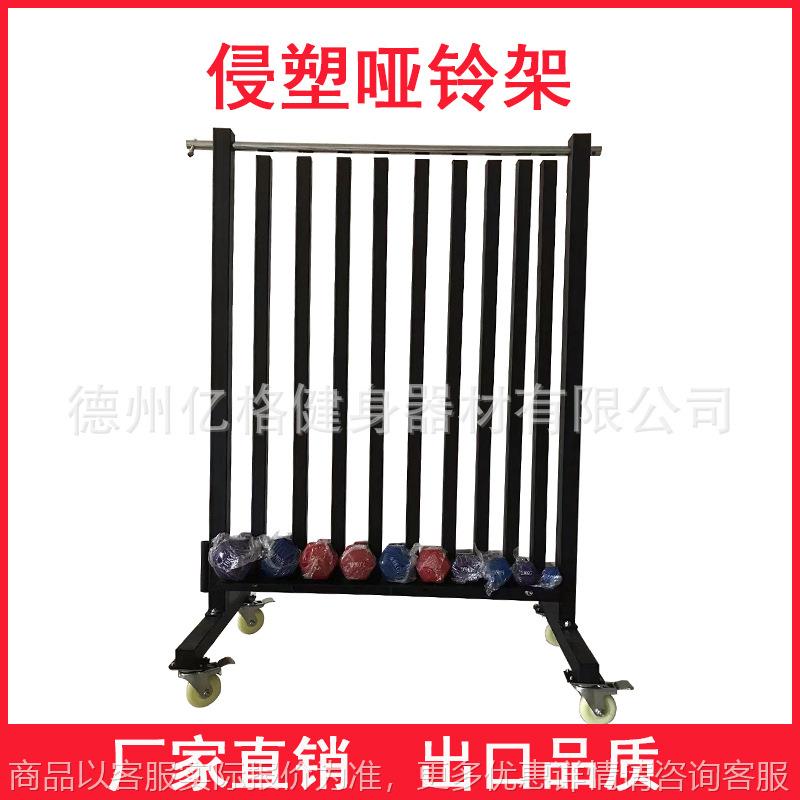 浸塑哑铃架 商用健身房器材小浸塑哑铃储物收纳架 家用立式哑铃架