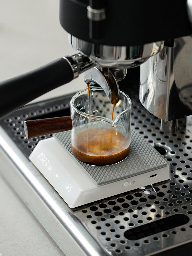 泰摩黑镜NANO意式咖啡电子秤 手冲咖啡秤 家用咖啡豆称重 计时秤