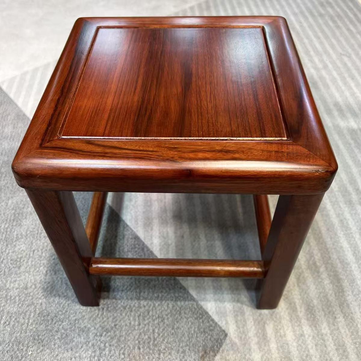 非洲酸枝小方凳家用客厅新中式椅子实木小矮凳红木板凳儿童木凳子